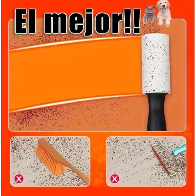 Rodillo Quita Pelusa Pelos Cinta Adhesiva 60 Hojas Ce02 Xsh