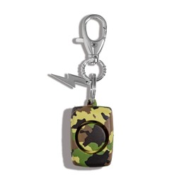 BLINGSTING Personal Safety Alarm for Women - 125 Decibel Loud Self Defense Alarm w/ Recessed Activation Button - LED Light & Keychain Clip - TSA Approved - Durable - Easy-to-Use - Green Camo (1 Count)