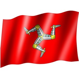 Isle of Man Flag with Eyelets 150 x 90 cm