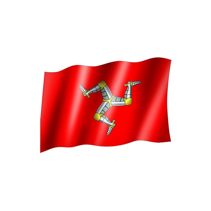 Isle of Man Flag with Eyelets 150 x 90 cm