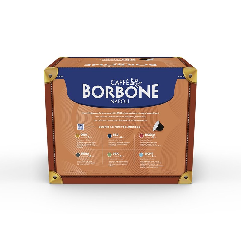 Caffè Borbone Red Blend Nespresso Compatible Espresso Coffee Pods, 100