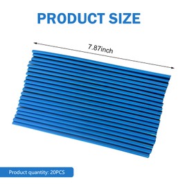 Ferianl 20PCS Car Vent Outlet Trim, Bendable Air Conditioner Vent Decoration Strip, Universal Auto Air Oulet Strips, for Most Vehicles (Blue)