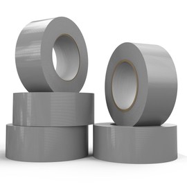 SWRT 9 Mil 5-Pack Silver Heavy Duty Duct Tape Strong Adhesive, 2 in x 30 YD (Total 150YD) Duct Heavy Duty Waterproof All Weather Gray Duct Tape No Residue Sealing & Patching for Indoor&Outdoor Repair