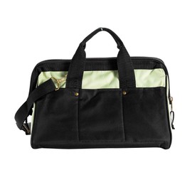 Jetech 17.5-Inch Heavy-Duty Electrician Tool Bag, Waterproof Top Wide Mouth Tools Storage Bag with Adjustable Shoulder Strap MultiPurpose Organizer Bag for Construction Gardening Man