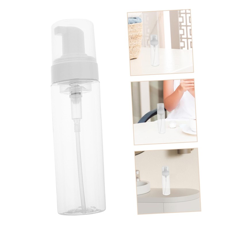 BIUDECO Travel-Friendly Refillable Pump Bottles Countertop Soap Dispenser Foaming Hand