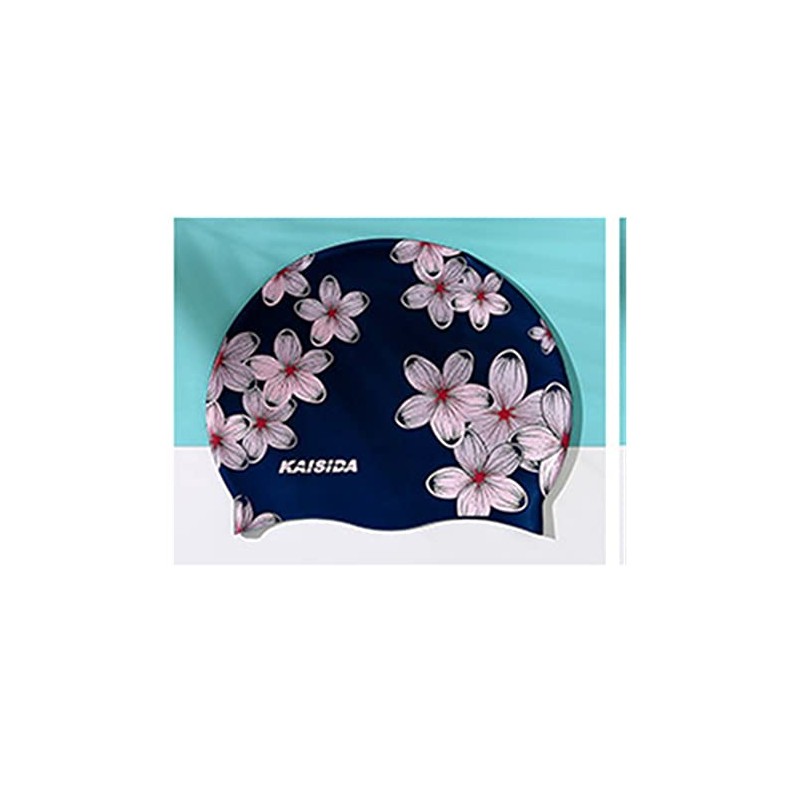 Gorro de natación de silicona para mujer, antideslizante, impermeable, para