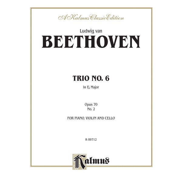 Piano Trio No. 6 - Op. 70, No. 2: E-Flat