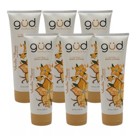 Burt's Bees 6 Pack Burt's Bees GUD Natural Body Lotion Vanilla Flame 8 oz Rice Milk Shea
