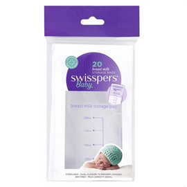 Swisspers Breast Milk Storage Bags 20 Pack