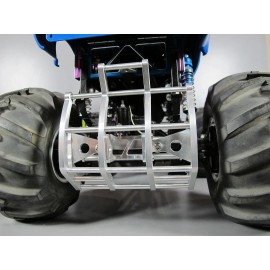 Tamiya 1/10 RC Ford F350 Juggernaut 1 2 Aluminum Axle Mount Bumper Grill Guard