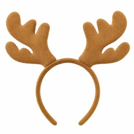 Plush Reindeer Antlers Headband Christmas Holiday Party Accessory