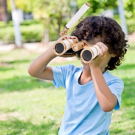 Opera Glasses Binoculars,3X25 Theater Glasses Binocular,Portable Opera Binocular Telescope with Handle for Adults/Kids/Women/Girls in Musical(White)