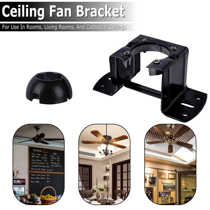 Ceiling Fan Mounting Bracket, Sloped Ceiling Canopy Fan Balancing Adapter