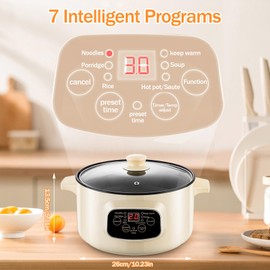 Hot Pot Electric with Steamer, 3.2LPortable Hot Pot with Delay Timer Function, Multifunctional Non-Stick Ramen Cooker for Steak, Pasta, Hot Pot, Ramen, Quick Heating and Overheat Protection