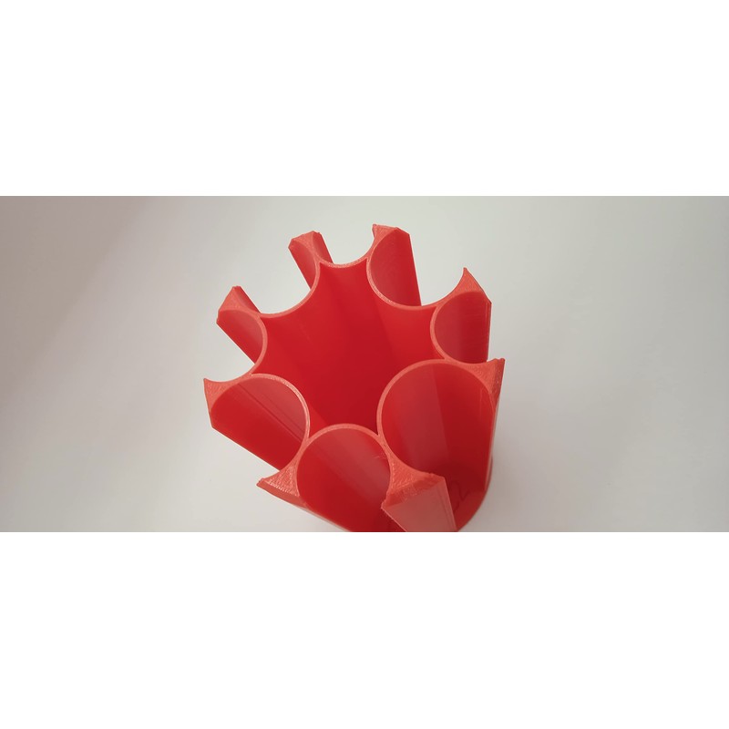 RED UK Coin Stacker, Large Size 14cm high, 8 coin
