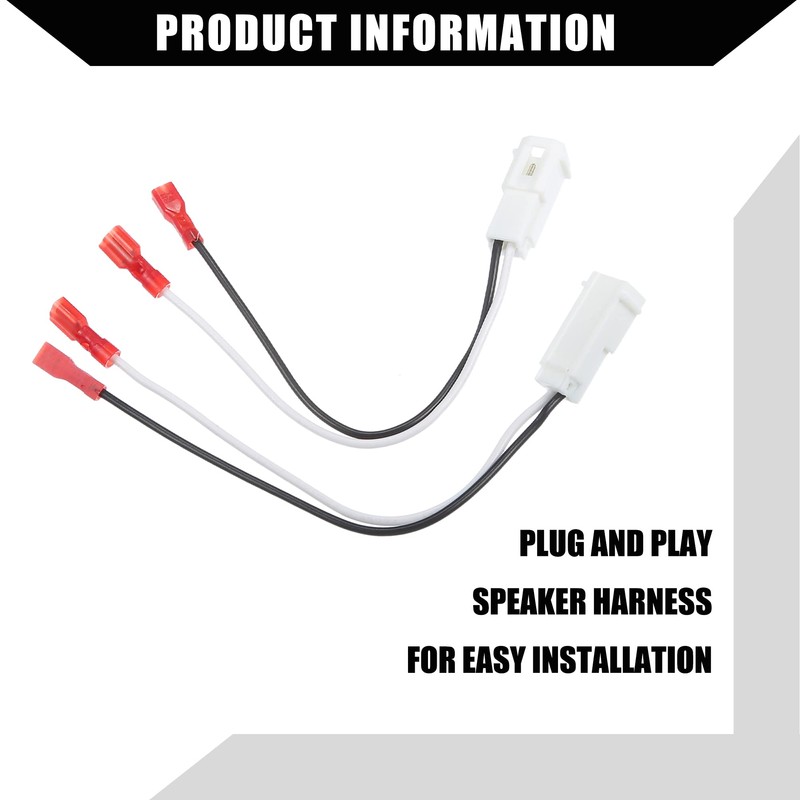 X AUTOHAUX Front/Dash Tweeters Speaker Wiring Harness Adapter Connector Plug