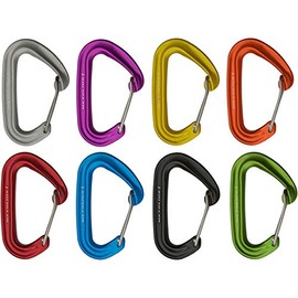 Metolius F.S. Mini II Jet - Juego de 6 mosquetones azul/amarillo/naranja/rojo/negro/verde, paquete de 6