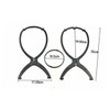 Minkissy 1pc Folding Wig Stand Holder Black Plastic Wig Display