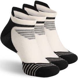 RZTT 90% Merino Wool Socks for Men, Ultra-Light Soft Athletic Low Cut No Show Breathable Moisture Wikcing Hiking Running Ankle Socks, 3Pairs Large,