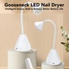 27W Gooseneck Nail Lamp with 9pcs Lamp Chips Flexible Gooseneck