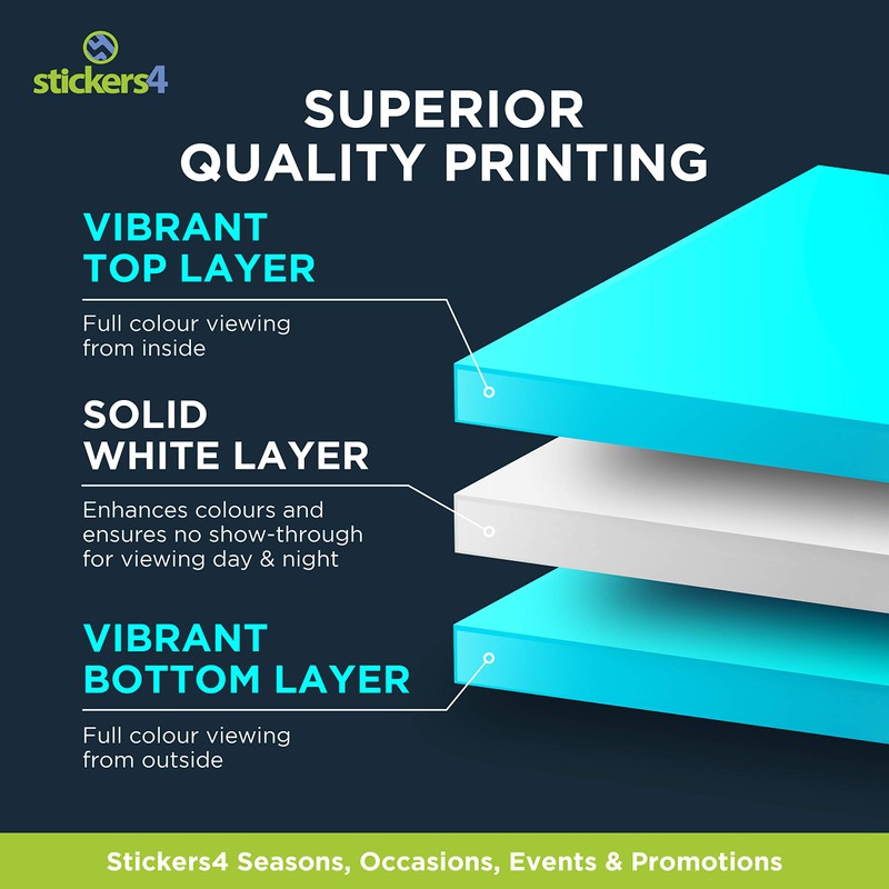 Spring Flower Window Stickers - Daisy and Wild Grass Meadow