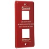 Keystone Design Accessory Red Mercury Switch Plate 2-Gang MESWPL2R
