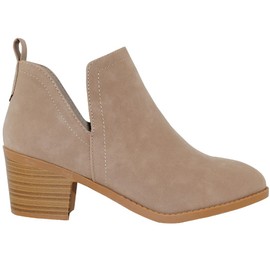 TRENDSUP Collection Women Booties (Khaki, us_footwear_size_system, adult, women, numeric, medium, numeric_9)