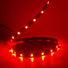 SOCAL-LED 4X 60cm Flexible LED Strip Waterproof 12V Car Interior Underbody Dash Light Red