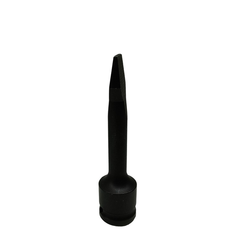 1/2-inch Drive Slotted Screwdriver Bit Socket, Heat-Treated Cr-Mo Alloy Steel,