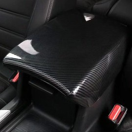 TKREENO Car Interior Center Armrest Box Cover Console Box Protect Decorate Covers Auto Accessories for Honda CRV CR-V 2017 2018 2019 2020 2021 2022(Carbon Fiber Color)