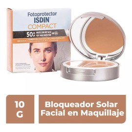 Isdin Fotoprotector Facial Compact Bronce Spf 50+, 10g