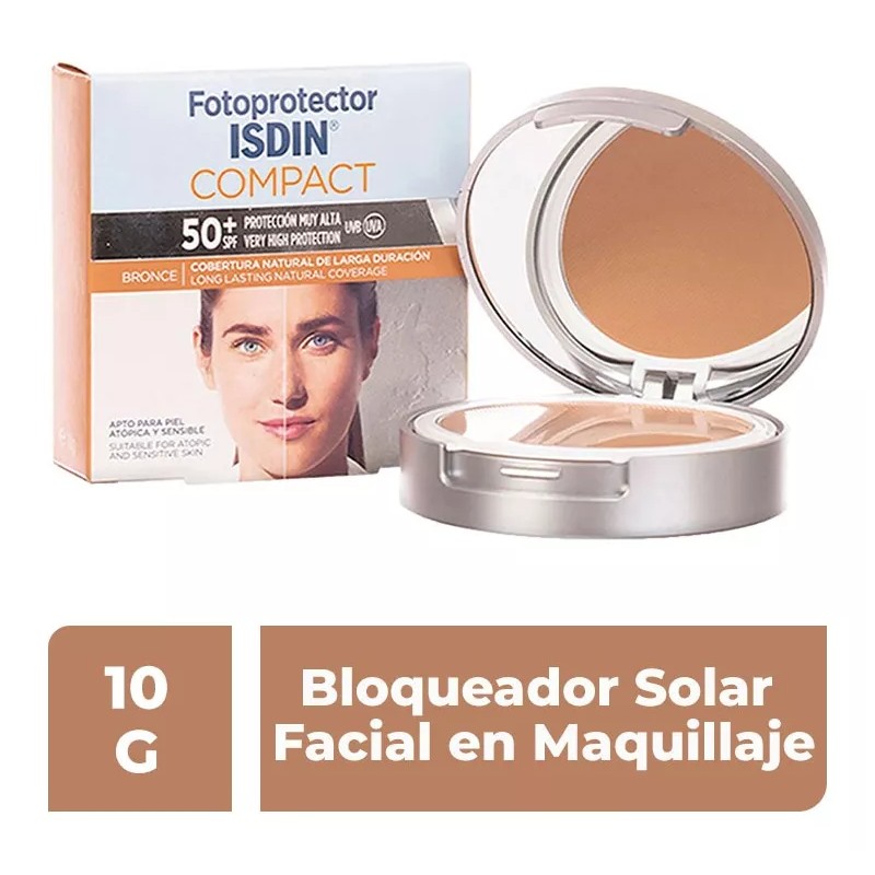 Isdin Fotoprotector Facial Compact Bronce Spf 50+, 10g