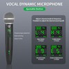 XTUGA Wireless Microphone, Rechargeable UHF Handheld Dynamic Wireless Mic with