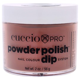 Cuccio Pro Powder Polish Dip - Brick Orange - Nail Lacquer for Manicures & Pedicures, Easy & Fast Application/Removal - No LED/UV Light Needed - Non-Toxic, Odorless, Highly Pigmented - 2 oz