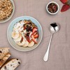 Hiware 12-Piece Soup Spoons, Round Stainless Steel Bouillon Spoons