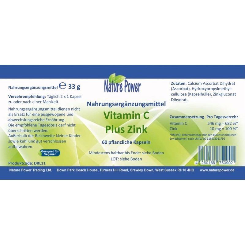Vitamin C + Zinc | For a Strong Immune System