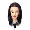 Diana 2-16-18" Dark Brown 100% Human Hair Cosmetology Mannequin Manikin