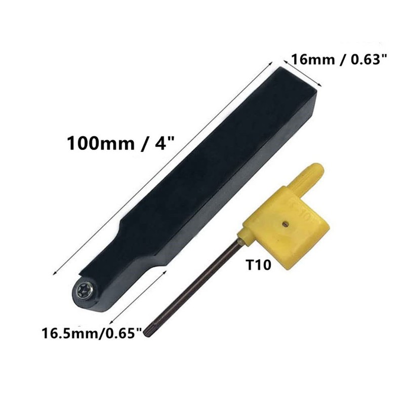Zouzmin RCMT10T3M0 10pcs Carbide indexable Turning Insert with 5/8" SRDCN1616H10