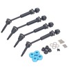4Pcs RC Car Drive Shaft Set Front Rear Universal Axles