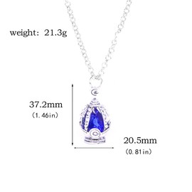 Sizuuenn Magical Girl Madoka☆Magica Soul Stone Soul Gem Ring Necklace Keychain Cosplay Accessory Goods for Photography Souvenir Gift