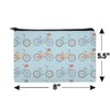 Bicycle and Bikes Pattern Makeup Cosmetic Bag Organizer Pouch