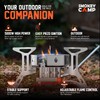 5000W Camping Stove, Backpacking Windproof Camp Stove with Piezo Ignition