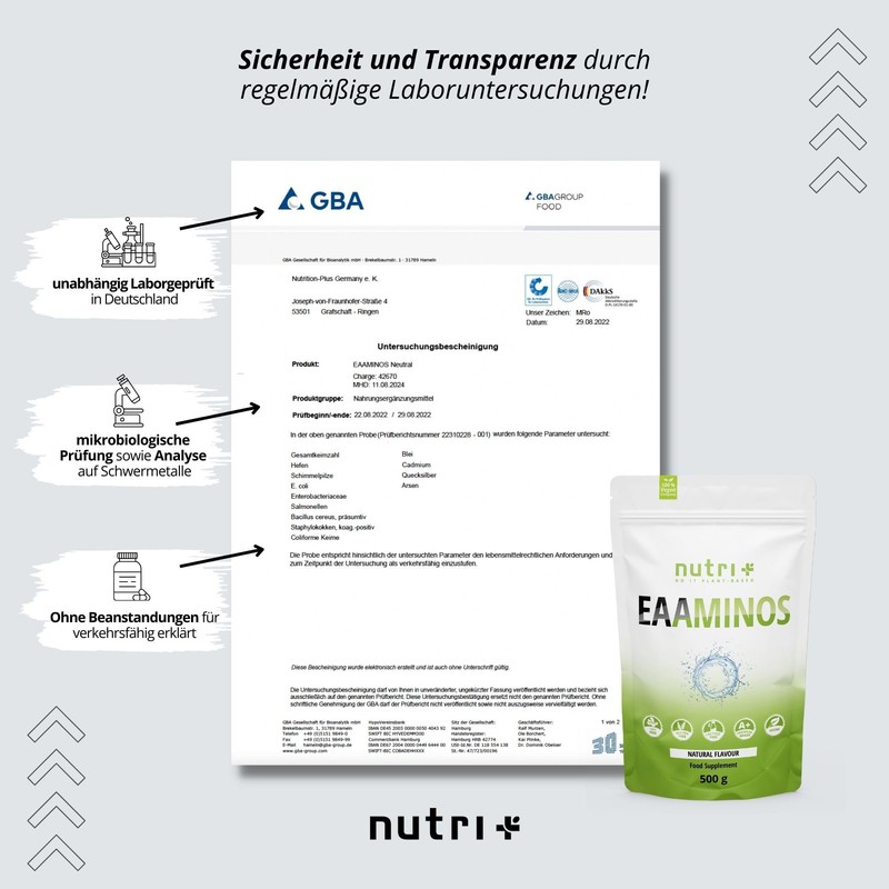 EAA Powder Neutral 500 g - High Dose - Instant