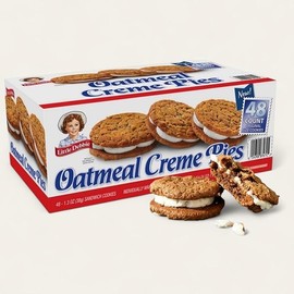 Little-Debbie Oatmeal Creme Pies, Individually Wrapped Cookies, 48 Count
