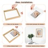 MUYE 11x14 Floating Frame Set of 2,Double Glass Rustic Frame,Display