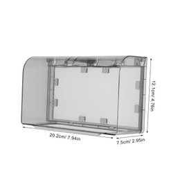 jojofuny 1pc Socket Waterproof Cover Boite Cage Socket Covers Receptacle Cover 2 Pad Cover Wall Sconce Clear Container with Lid Dome Mouth Cover Outdoor Plastic