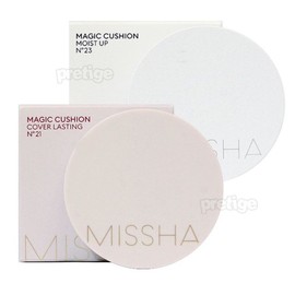 Missha 미샤 매직 쿠션 본품x2개 - 모이스트/커버래스팅 Missha Magic Cushion Full Set x2 - Moist/Coverlasting