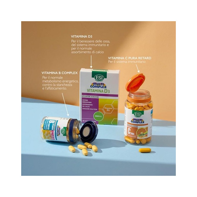 ESI - Multicomplex Vitamine B, Integratore Alimentare Multivitaminico del Gruppo