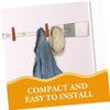ABOOFAN 4Pcs Leather Hanging Straps Wall Hooks for Towels Clothes
