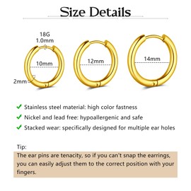 AVYRING 7 Pairs Gold Stud Earrings for Women, 20G Cartilage Helix Flat Back Earrings with CZ, Daisy, Heart, Tassels, Hypoallergenic Surgical Steel Stackable Seepers Huggie Hoop Earrings for Women